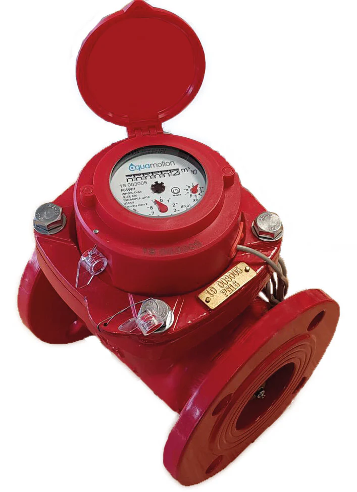 Aquamotion F80WH PULSED 80mm Wras Hot Water Meter K=100